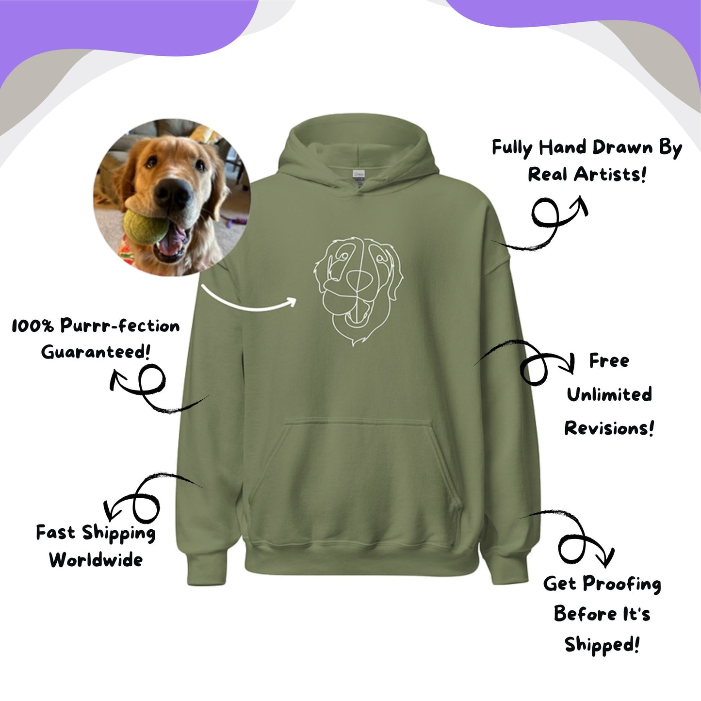 Custom Embroidered Hoodie | Sweatshirt | T-Shirt - Artlynes